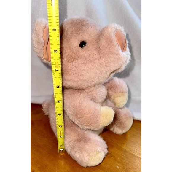 Mary Meyer 9” Pig Piglet Plush Pink Stuffed Farm Animal Suede Ears and Nose - Picture 3 of 8